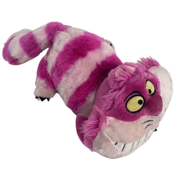 Cheshire Cat Alice in Wonderland Disney Store Plush Toy Stuffed Animal Pink - Picture 7 of 13
